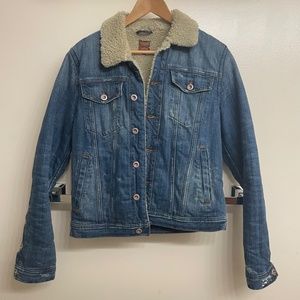 Joe's Jeans Denim Sherpa Jacket, Small